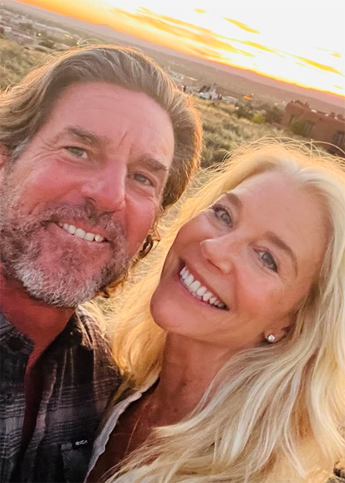 Songwriter Brett James with his wife Melody. Pic: Melody Wilson / Instagram