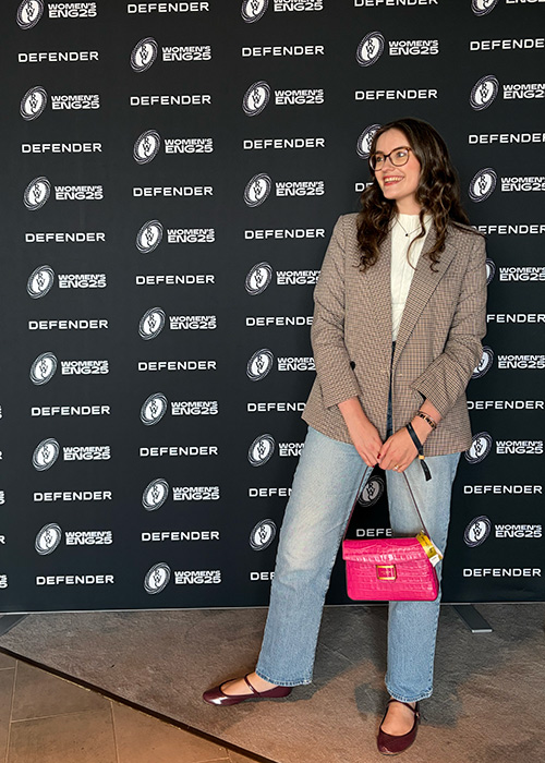 Bryony at the Women's Rugby World Cup final in London. Pic: Supplied