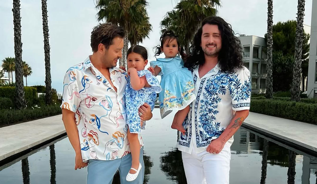 Arthur Gourounlian would love to add another baby to his and Brian Dowling's family