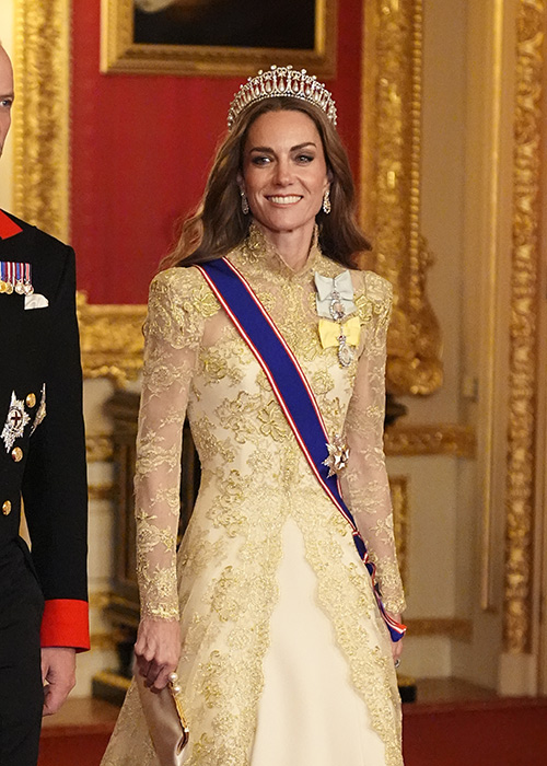 The Princess of Wales at the state banquet at Windsor Castle, Berkshire. Pic: PA Images