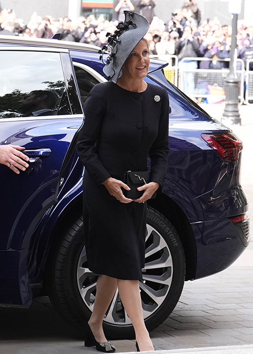 The Duchess of Edinburgh arriving for the Requiem Mass service for the Duchess of Kent, at Westminster Cathedral. Pic: PA Images