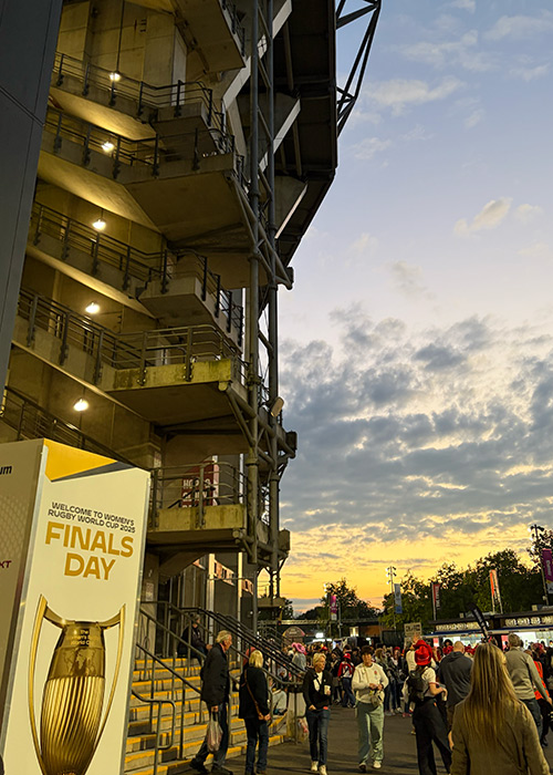 The Women's Rugby World Cup final in London. Pic: Supplied