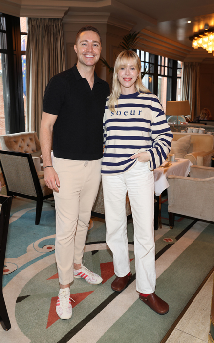 Karl Tiedt and Sarah Macken pictured at the launch of Boodles Afternoon Tea at The Westbury. Pic: Brian McEvoy Photography