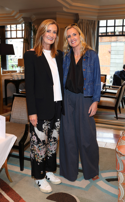 Katie Brock and Orla Neligan pictured at the launch of Boodles Afternoon Tea at The Westbury. Pic: Brian McEvoy Photography
