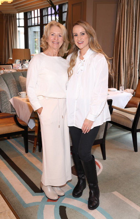 Edel King and Justine King pictured at the launch of Boodles Afternoon Tea at The Westbury. Pic: Brian McEvoy Photography