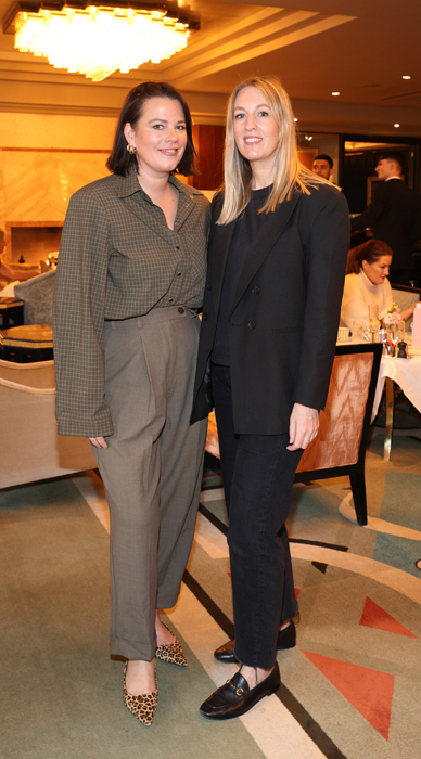 Corina Gaffey and Naomi Gaffey pictured at the launch of Boodles Afternoon Tea at The Westbury. Pic: Brian McEvoy Photography