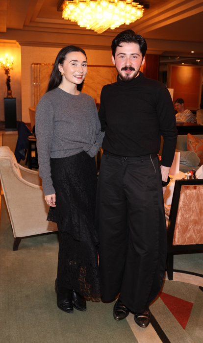 Orla Dempsey and Oran O'Reilly pictured at the launch of Boodles Afternoon Tea at The Westbury. Pic: Brian McEvoy Photography