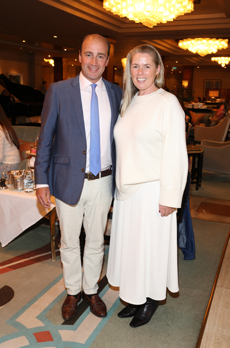 James Amos and Aislinn Coffey pictured at the launch of Boodles Afternoon Tea at The Westbury. Pic: Brian McEvoy Photography