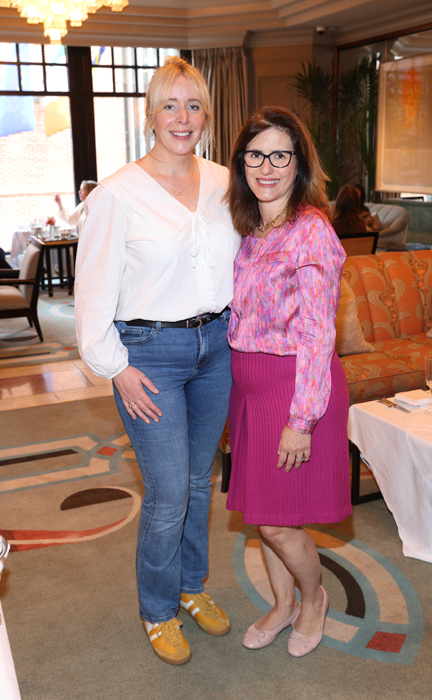 Dee Laffan and Bianca Valencia pictured at the launch of Boodles Afternoon Tea at The Westbury. Pic: Brian McEvoy Photography