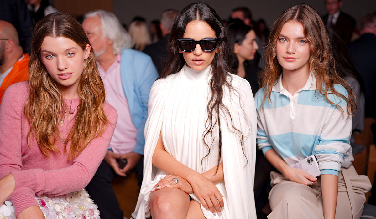 Ever Anderson, Rosalía, Florence Hunt at the Christian Dior fashion show as part of Spring/Summer 2026 Paris Fashion Week. Pic: Getty Images
