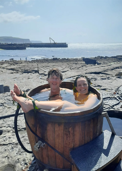 Manchán Magan  and partner Aisling 