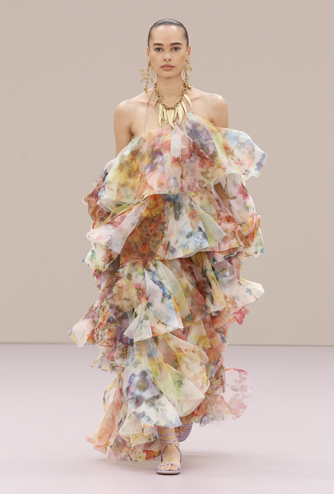 Model walks on catwalk for the Zimmermann show. Pic: Shutterstock