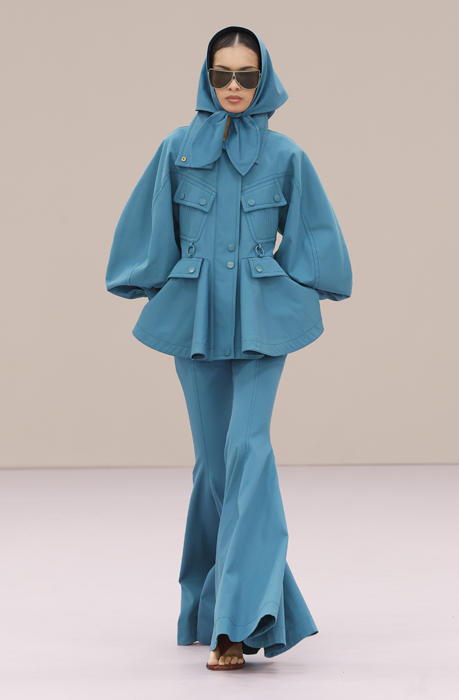 Model walks on catwalk for the Zimmermann show. Pic: Shutterstock