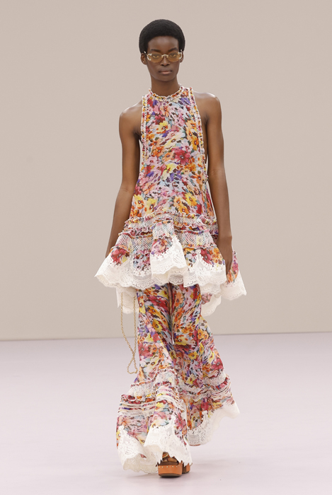 Model walks on catwalk for the Zimmermann show. Pic: Shutterstock