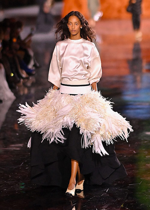 Model walks the runway during the Chanel Womenswear Spring/Summer 2026 show as part of Paris Fashion Week. Pic: Shutterstock