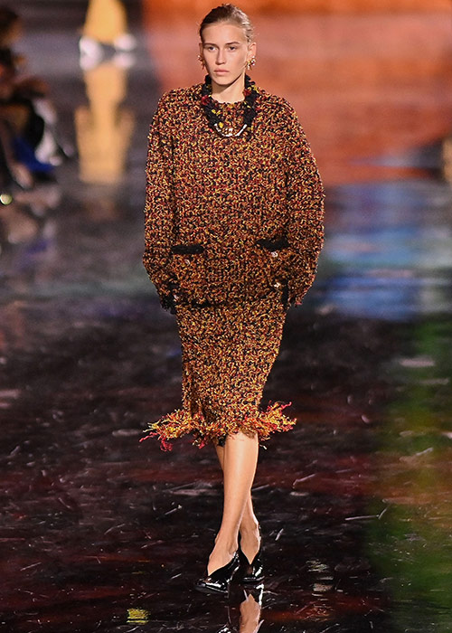Model walks the runway during the Chanel Womenswear Spring/Summer 2026 show as part of Paris Fashion Week. Pic: Shutterstock