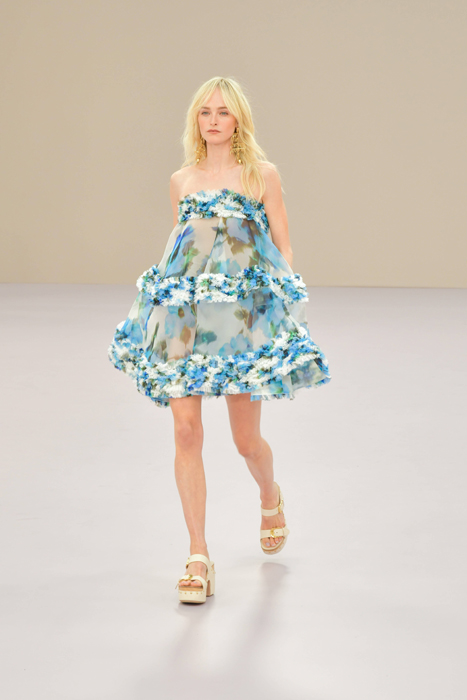 Model walks on catwalk for the Zimmermann show. Pic: Shutterstock