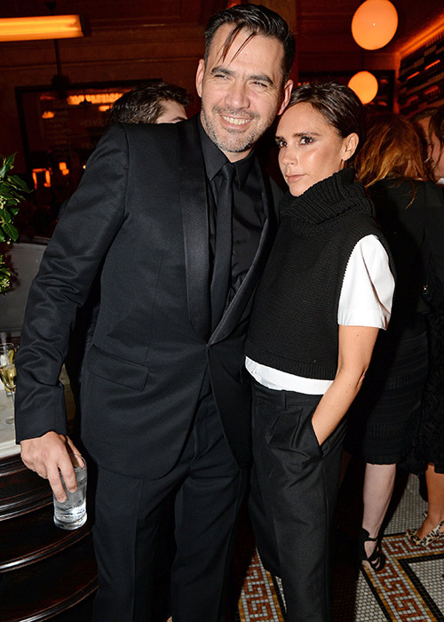 Roland Mouret and Victoria Beckham, Vogue Dinner in London. Pic: Shutterstock