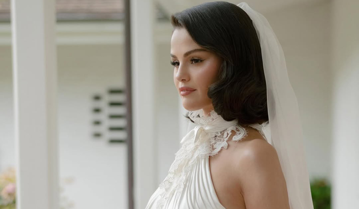 Selena Gomez unveils first look at her three Ralph Lauren wedding dresses